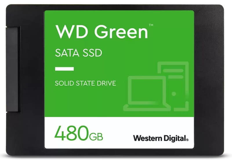 Накопитель SSD  480GB WD Green 2.5" SATAIII TLC (WDS480G3G0A)