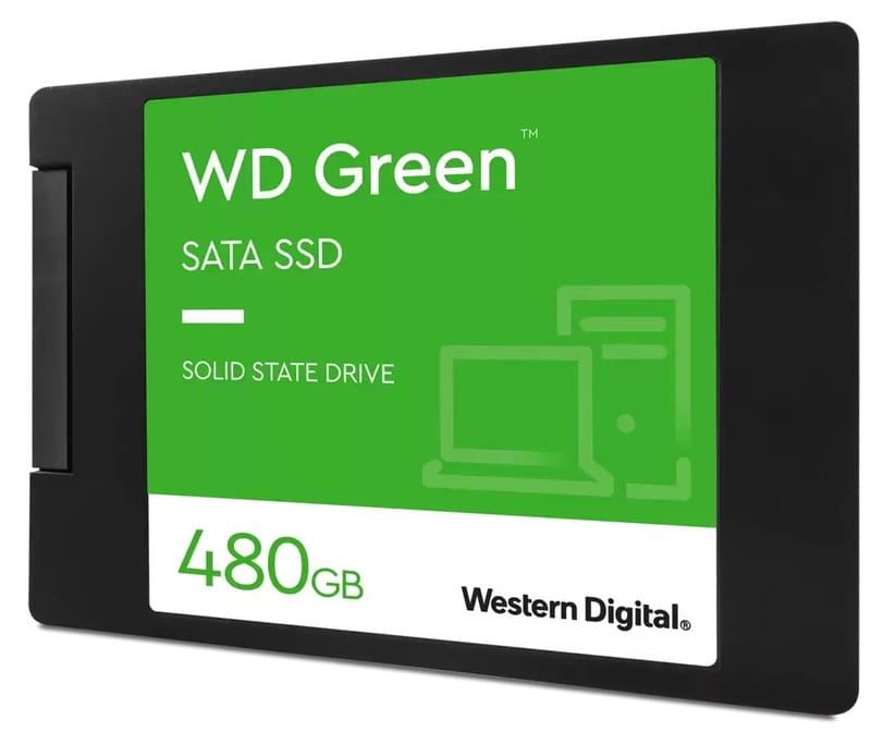 Накопичувач SSD  480GB WD Green 2.5" SATAIII TLC (WDS480G3G0A)