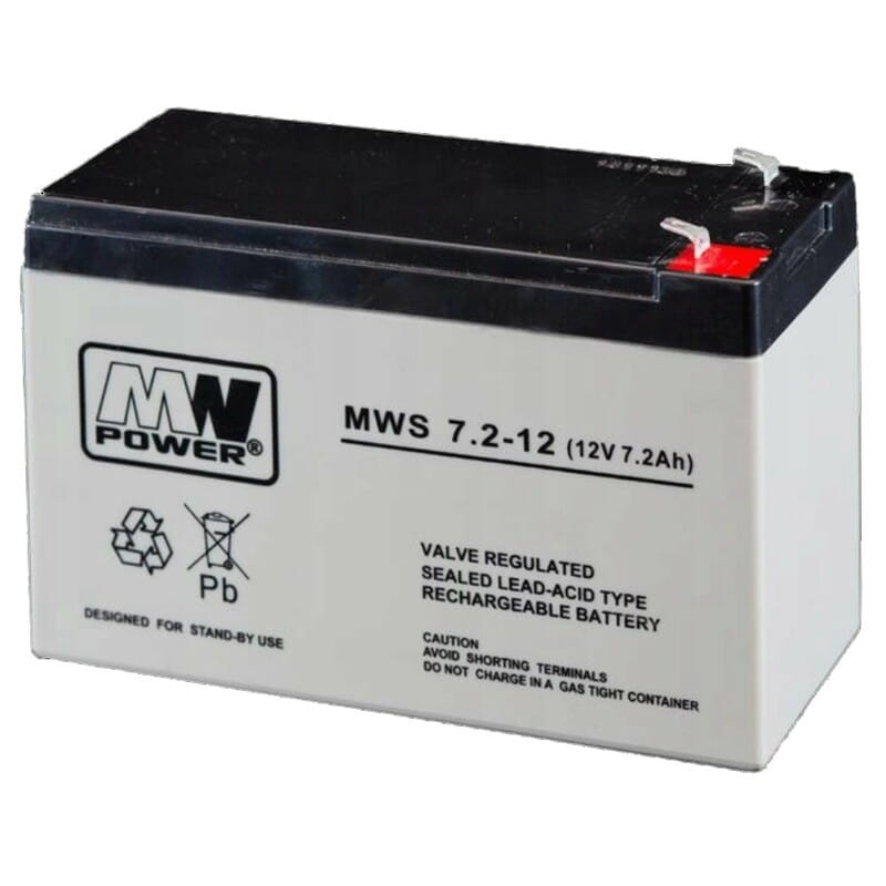 Акумуляторна батарея MW Power 12V 7.2 AH (MWS 7.2-12) AGM