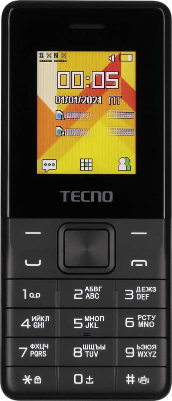 Мобильный телефон Tecno T301 Dual Sim Phantom Black (4895180778674)