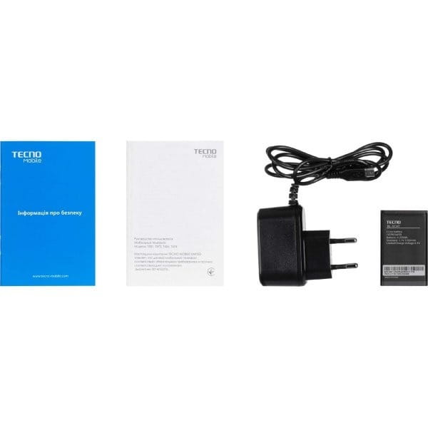 Мобiльний телефон Tecno T301 Dual Sim Deep Blue (4895180778681)