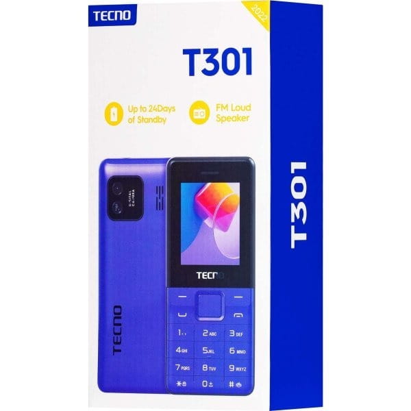 Мобильный телефон Tecno T301 Dual Sim Deep Blue (4895180778681)