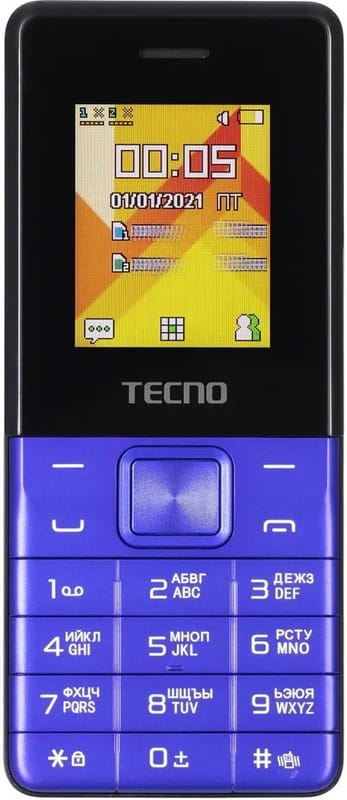 Мобильный телефон Tecno T301 Dual Sim Blue (4895180778698)