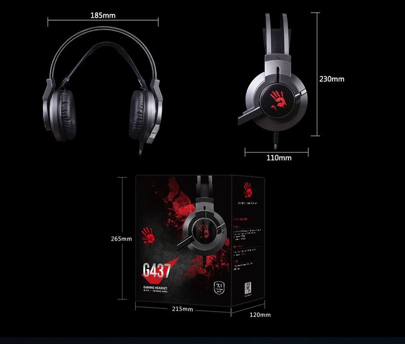 Гарнітура A4Tech Bloody G437 Black USB