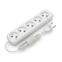 Купить Удлинитель блочный (ABS) Electrum 5гнезд 5м C-ES-1817 Удлинитель блочный (ABS) Electrum 5гнезд 5м C-ES-1817