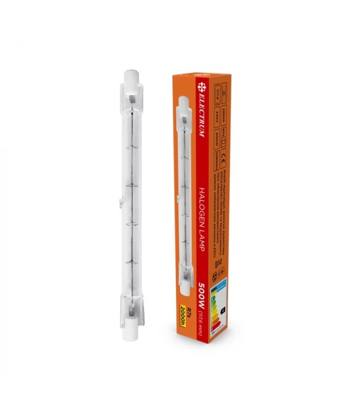 Лампа галогенна Electrum 500W R7s 2800K (A-HL-0060)
