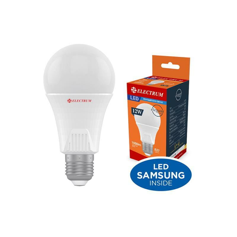 Лампа светодиодная стандартная Electrum 12W E27 4000K (A-LS-1921)