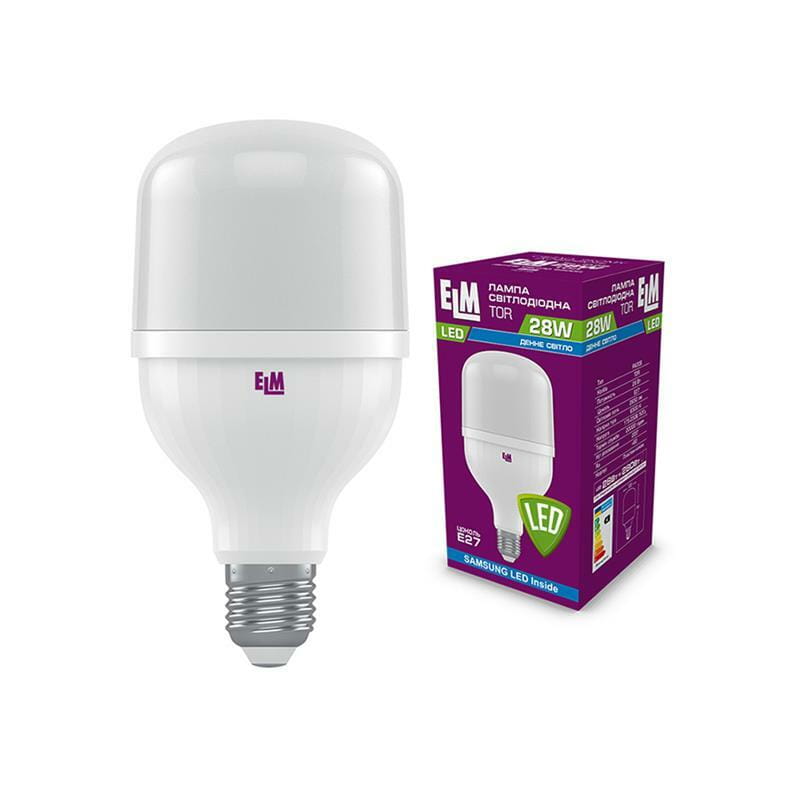 Лампа світлодіодна промислова ELM 28W E27 6500K (18-0189)