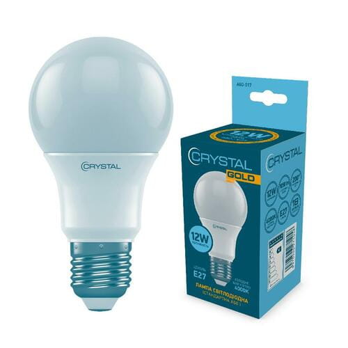 Photos - Light Bulb Crystal Gold Лампа світлодіодна стандартна  12W Е27 4000K  A60-017 (A60-017)