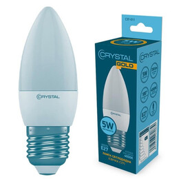 Лампа світлодіодна свічка Crystal Gold 5W E27 4000K (C37-011)