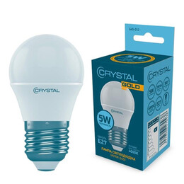 Лампа светодиодная шар Crystal Gold 5W E27 4000K (G45-012)