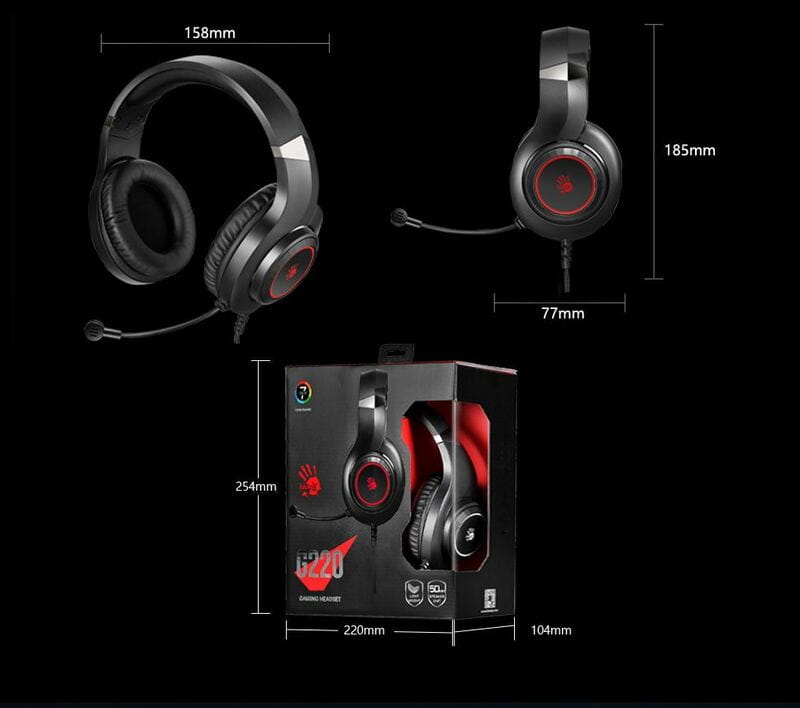 Гарнитура Bloody G220 Black