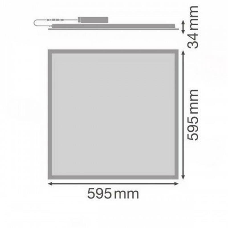 Панель светодиодная Ledvance Eco Panel, 600x600, 36W, 4000K, UGR19, белая (4058075386648)
