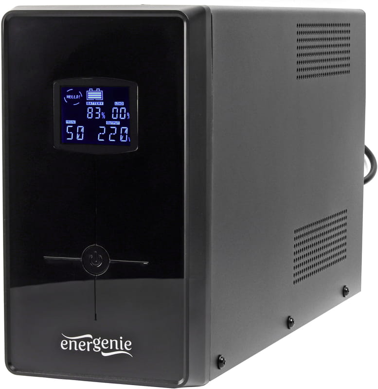 ИБП EnerGenie EG-UPS-035 2000VA, Line Int., AVR, 3xIEC+2xSchuko, USB, LCD, RJ11