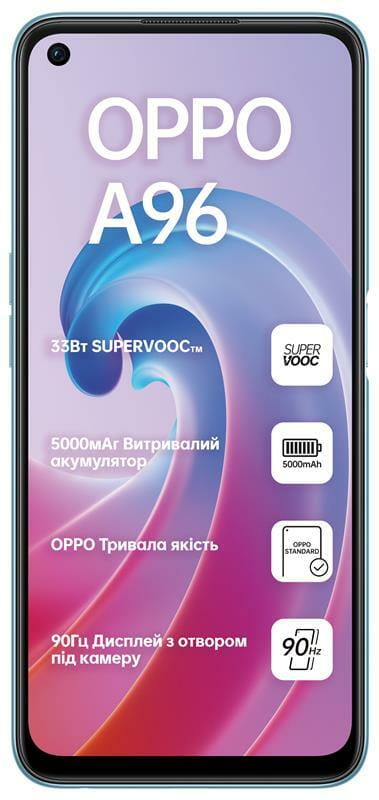 Смартфон Oppo A96 8/128GB Dual Sim Sunset Blue