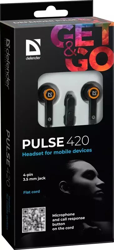 Гарнiтура Defender Pulse 420 Black/Orange (63420)