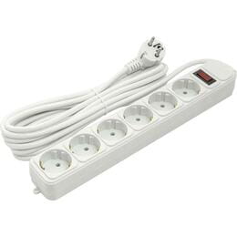 Купити Фільтр живлення PowerPlant JY-1057/5 (PPSA10M50S6) 6 розеток, 10А, 5м, євростандарт, білий Фільтр живлення PowerPlant JY-1057/5 (PPSA10M50S6) 6 розеток, 10А, 5м, євростандарт, білий