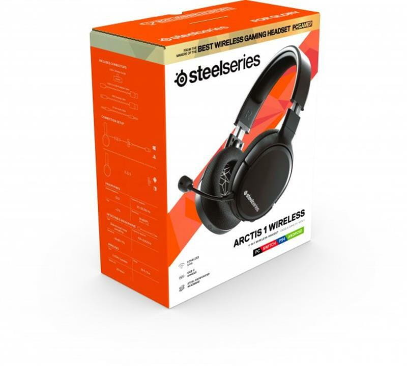 Гарнітура SteelSeries Arctis 1 Wireless Black (61512)
