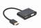 Фото - Адаптер Cablexpert HDMI - HDMI/VGA+Аудио 3.5 мм, M/F, 0.15 м, черный (A-HDMIM-HDMIFVGAF-01) коробка | click.ua