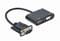 Фото - Адаптер Cablexpert VGA - HDMI+VGA (M/F), 0.15 м, Black (A-VGA-HDMI-02) | click.ua