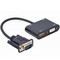 Фото - Адаптер Cablexpert VGA - HDMI+VGA (M/F), 0.15 м, Black (A-VGA-HDMI-02) | click.ua