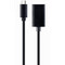 Фото - Адаптер Cablexpert USB Type-C - DisplayPort (M/F), 0.15 м, черный (A-CM-DPF-02) | click.ua