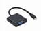 Фото - Адаптер Cablexpert USB Type-C - VGA (M/F), 0.15 м, черный (A-CM-VGAF-01) | click.ua