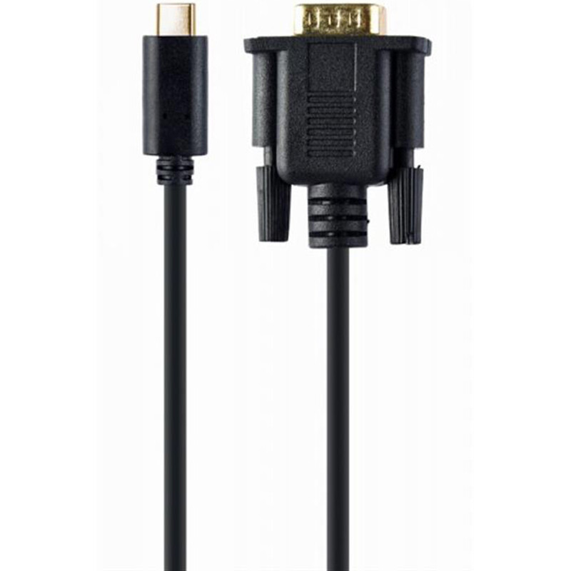 Кабель Cablexpert USB Type-C - VGA (M/M), 2 м, черный (A-CM-VGAM-01)