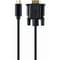 Фото - Кабель Cablexpert USB Type-C - VGA (M/M), 2 м, чорний (A-CM-VGAM-01) | click.ua