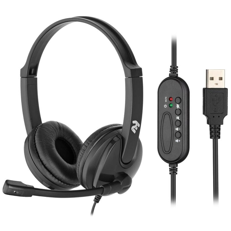 Гарнитура 2E CH12 USB Black (2E-CH12SU)