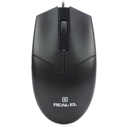 Мышь REAL-EL RM-208 Black (EL123200030)