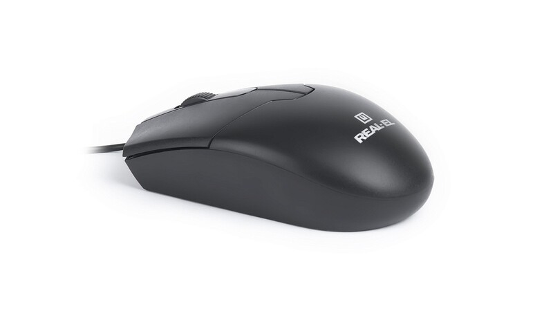 Мышь REAL-EL RM-208 Black (EL123200030)