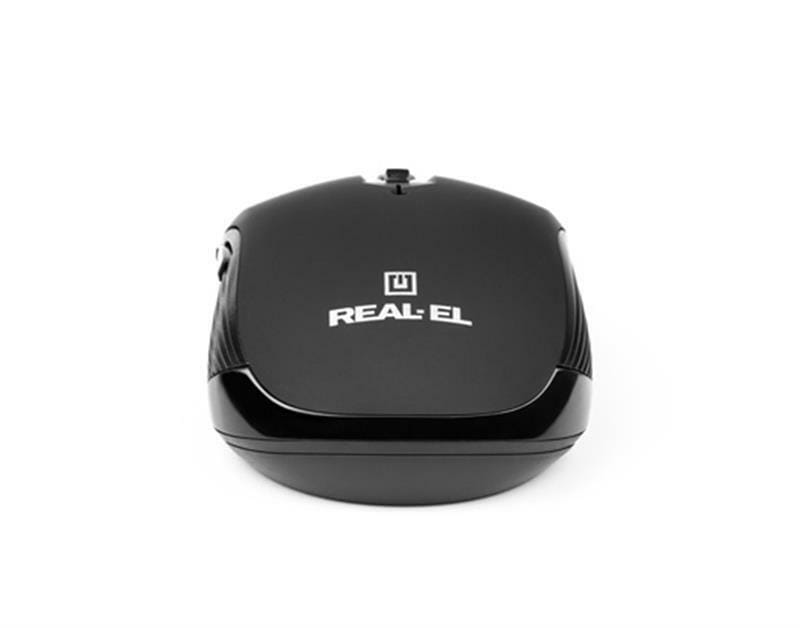 Мышь беспроводная REAL-EL RM-330 Black