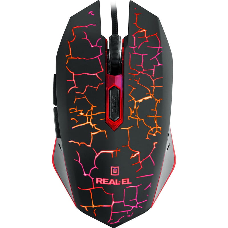 Мышь REAL-EL RM-505 Black (EL123200018)