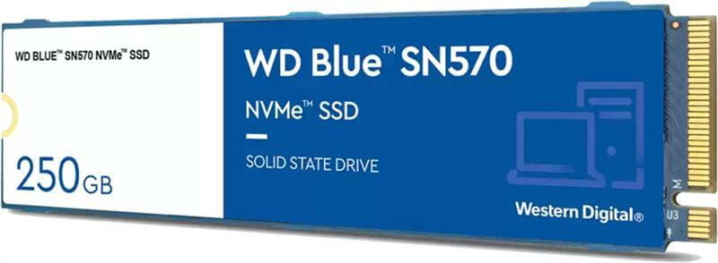 Накопичувач SSD  250GB WD Blue SN570 M.2 2280 PCIe 3.0 x4 3D TLC (WDS250G3B0C)