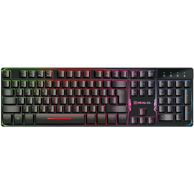 Клавіатура REAL-EL Gaming 8700 Black