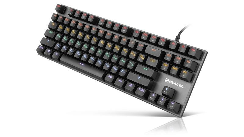 Клавиатура REAL-EL M 05 Grey USB