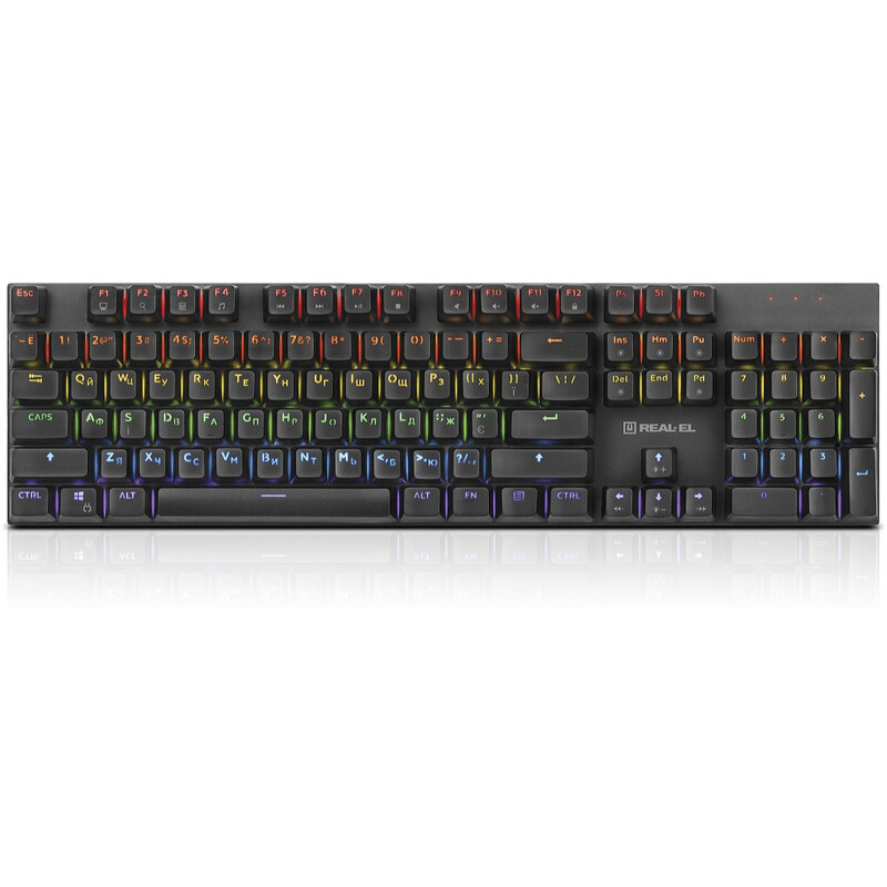 Клавиатура REAL-EL M 13 Grey USB