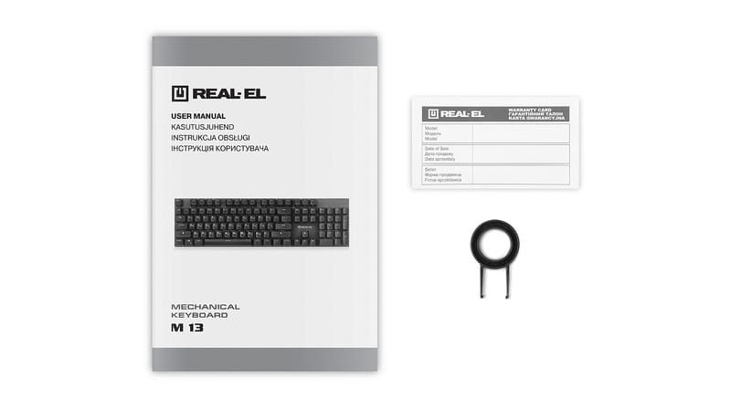 Клавіатура REAL-EL M 13 Grey USB