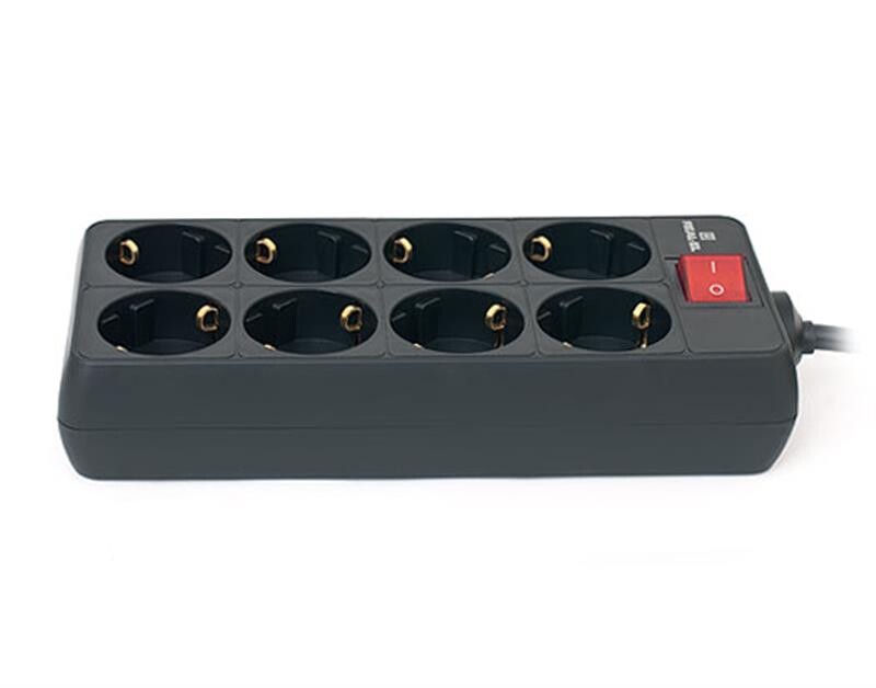 Фильтр питания REAL-EL RS-8 Protect 1.8 м Black