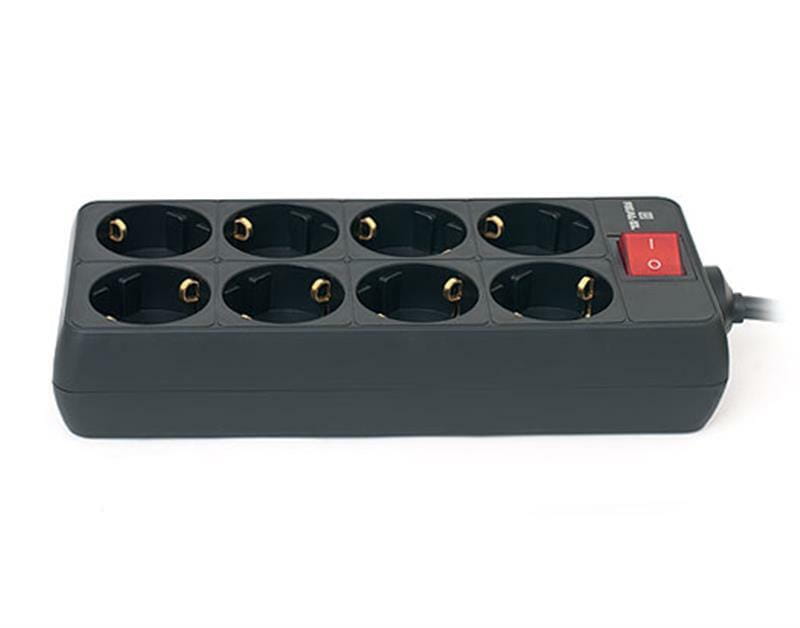 Фильтр питания REAL-EL RS-8 Protect 1.8 м Black