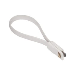 Кабель Sumdex USB - micro USB V 2.0 (M/M), с магнитом, 0.21 м, White (DCU-1022WT)_OEM