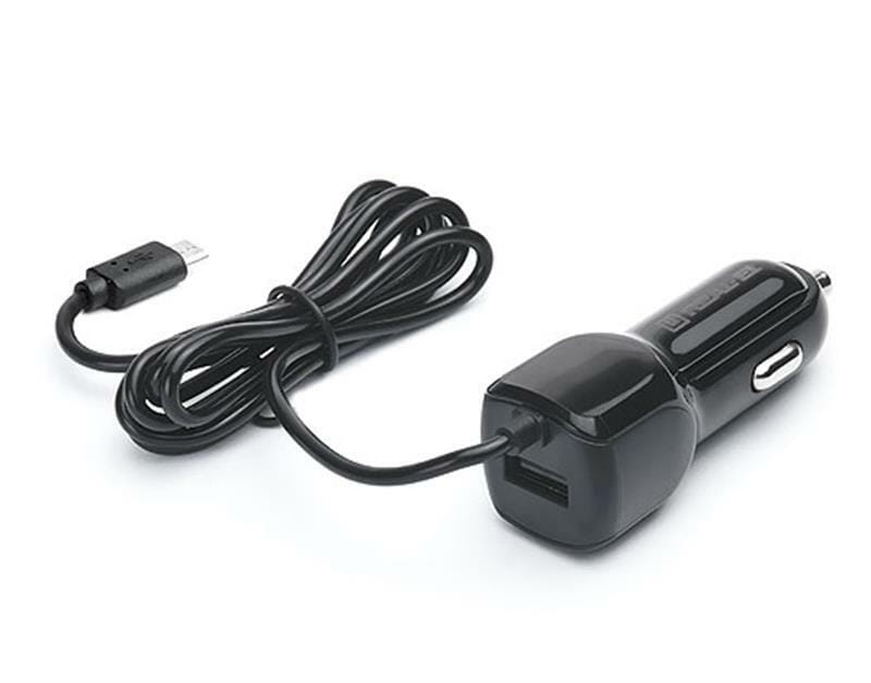 Автомобильное зарядное устройство REAL-EL CA-15 (2USB, 2.1A) Black + кабель microUSB