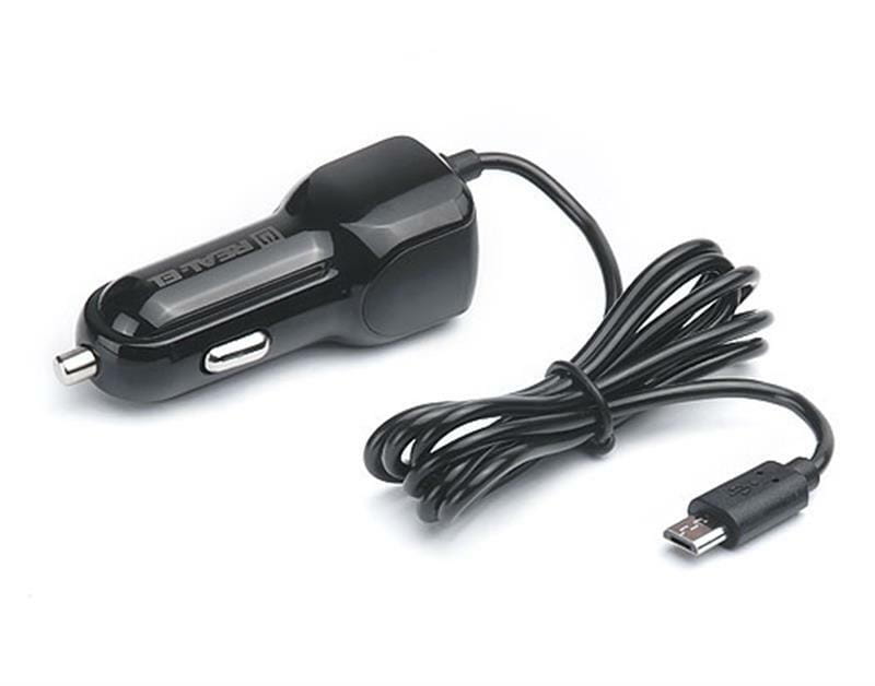Автомобильное зарядное устройство REAL-EL CA-15 (2USB, 2.1A) Black + кабель microUSB