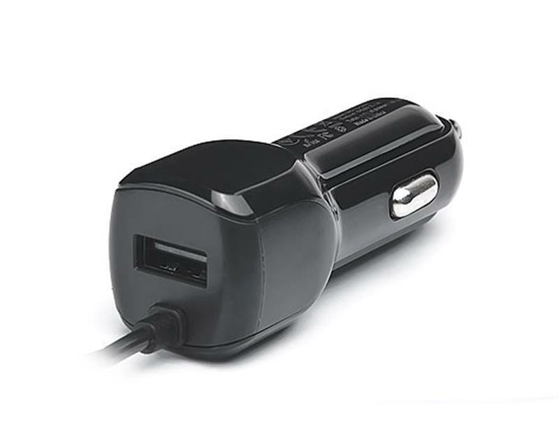 Автомобильное зарядное устройство REAL-EL CA-15 (2USB, 2.1A) Black + кабель microUSB