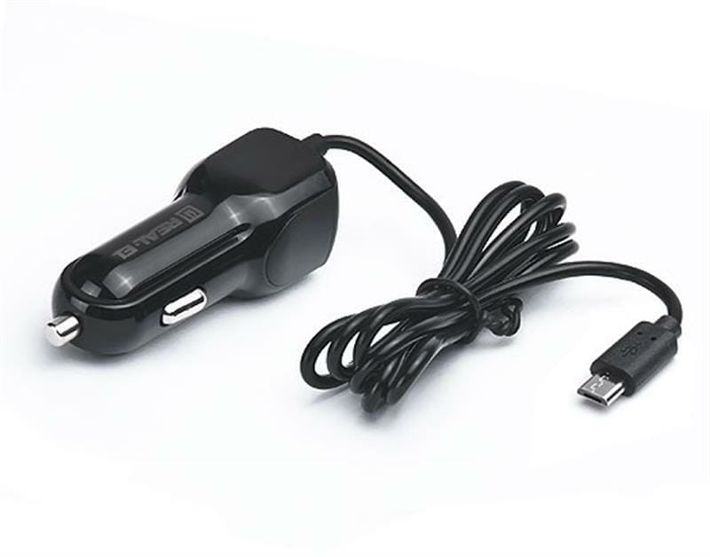 Автомобильное зарядное устройство REAL-EL CA-15 (2USB, 2.1A) Black + кабель microUSB