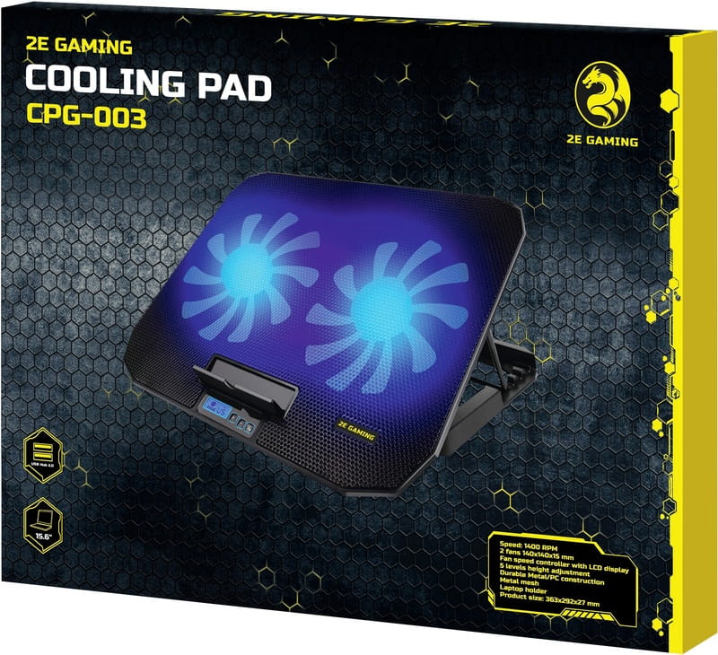 Охлаждающая подставка для ноутбука 2E Gaming 2E-CPG-003 Black