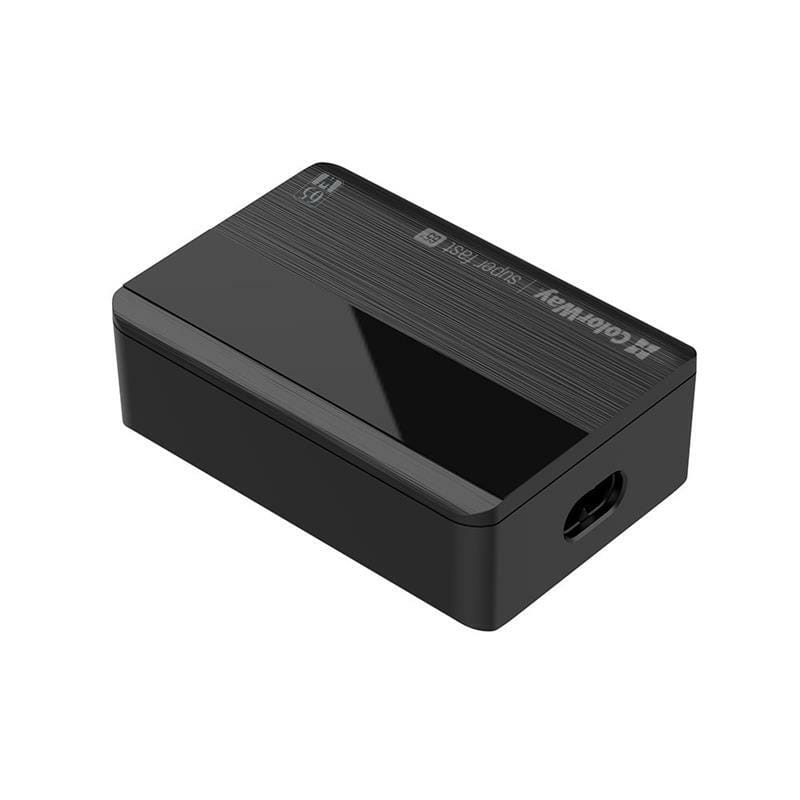 Сетевое зарядное устройство ColorWay Power Delivery (2USB-A + 2USB TYPE-C) (65W) Black (CW-CHS040PD-BK)