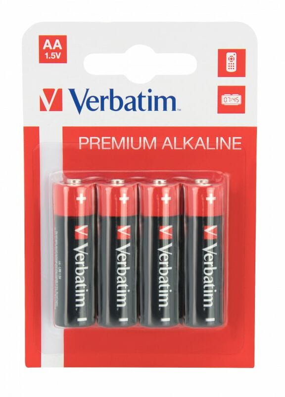 Батарейка Verbatim Alkaline AA/LR06 BL 4шт