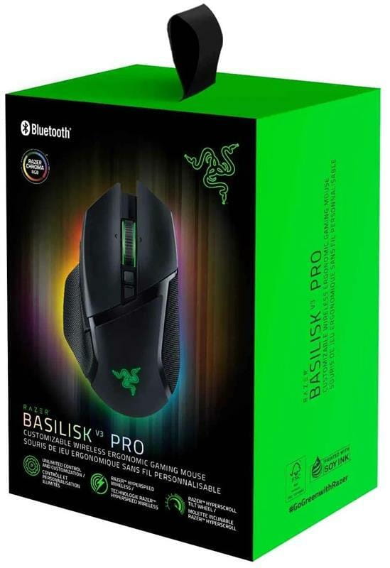 Миша бездротова Razer Basilisk V3 Pro Black (RZ01-04620100-R3G1)